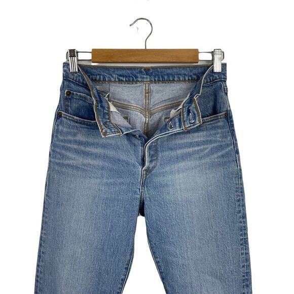 Levi's Original 501 Straight Leg Button Fly Distressed High Rise Waist Size 27 - Picture 12 of 16